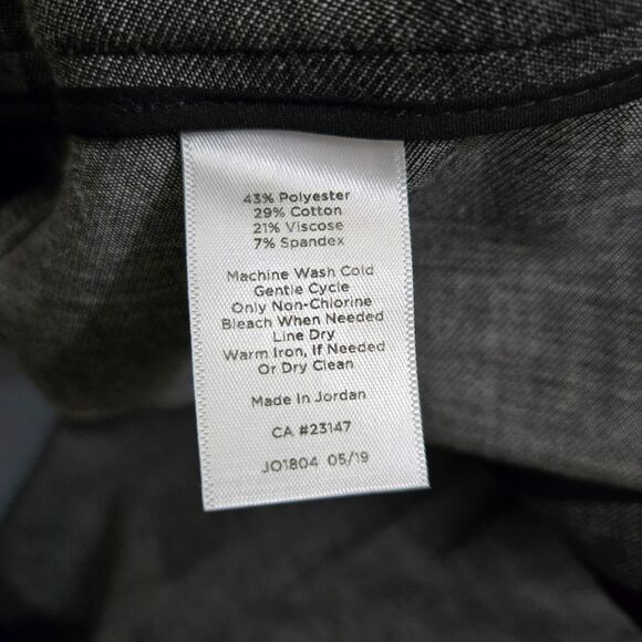 Talbots Women 10 Gray High Waisted Straight Leg Trousers - Picture 8 of 12